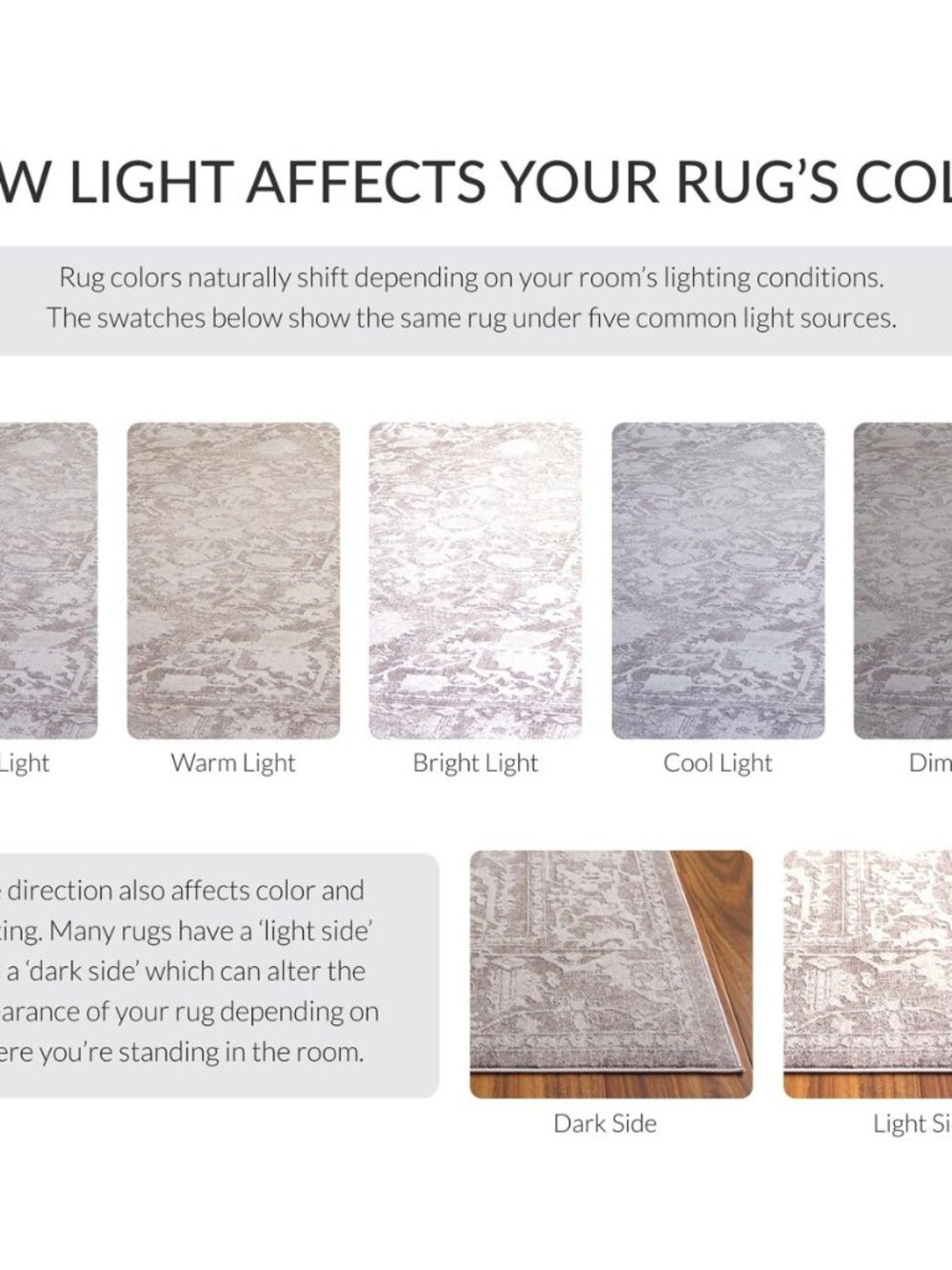 Reflection Accent Rug 2'3"x4', Beige & Cream RFT665A - Picture 3 of 8